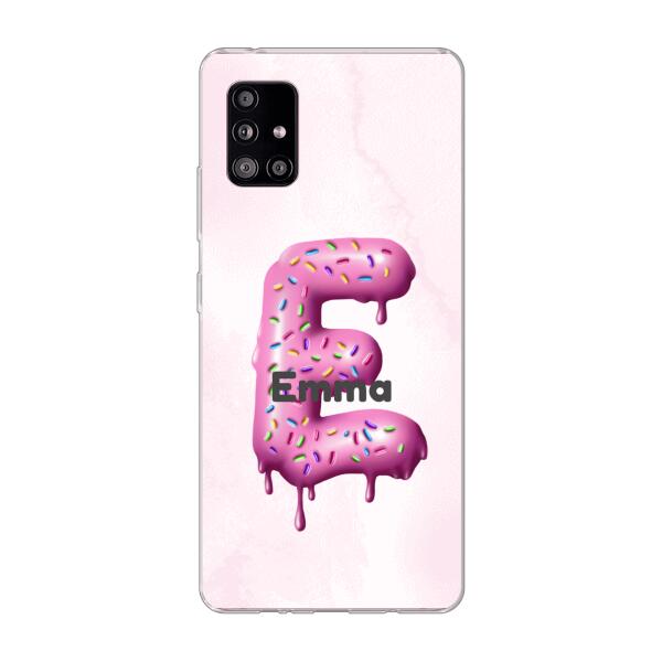 Buchstabe Donut - Personalisierbare Handyhülle