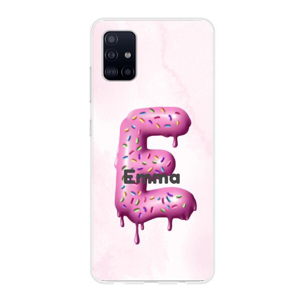 Buchstabe Donut - Personalisierbare Handyhülle