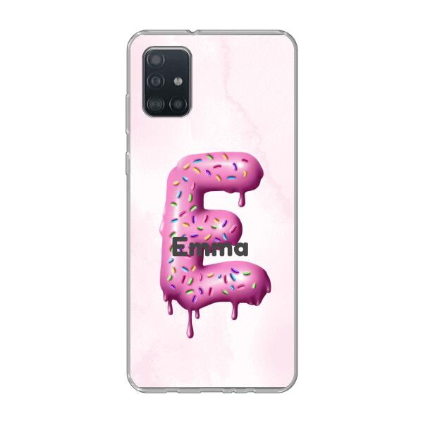 Buchstabe Donut - Personalisierbare Handyhülle