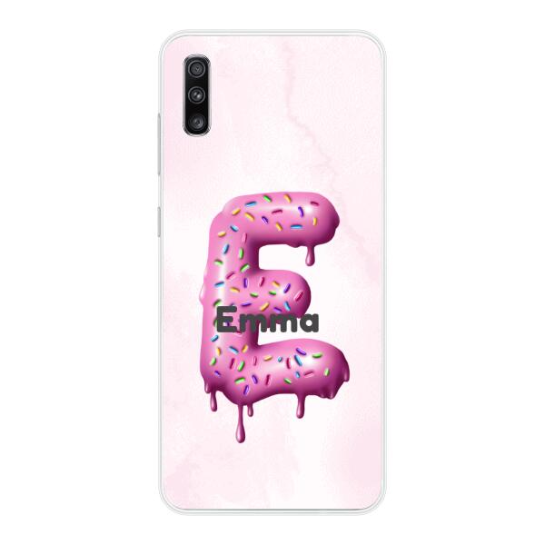Buchstabe Donut - Personalisierbare Handyhülle