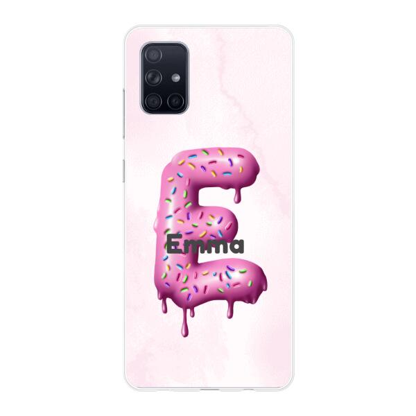 Buchstabe Donut - Personalisierbare Handyhülle