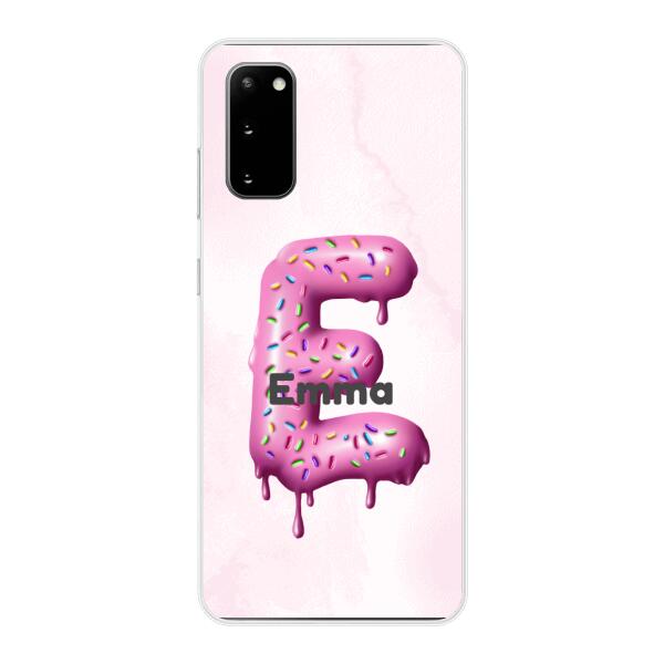Buchstabe Donut - Personalisierbare Handyhülle