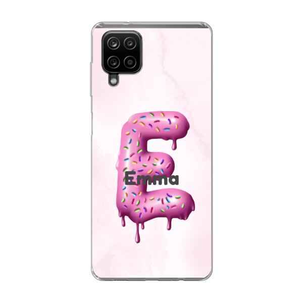 Buchstabe Donut - Personalisierbare Handyhülle