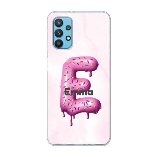 Buchstabe Donut - Personalisierbare Handyhülle