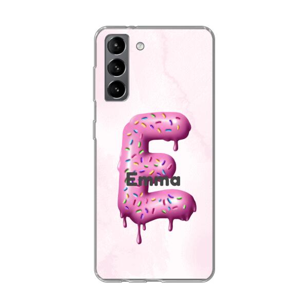 Buchstabe Donut - Personalisierbare Handyhülle