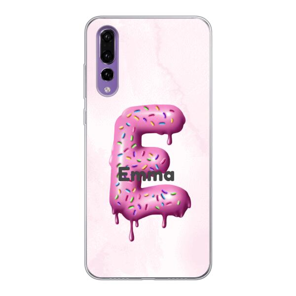 Buchstabe Donut - Personalisierbare Handyhülle