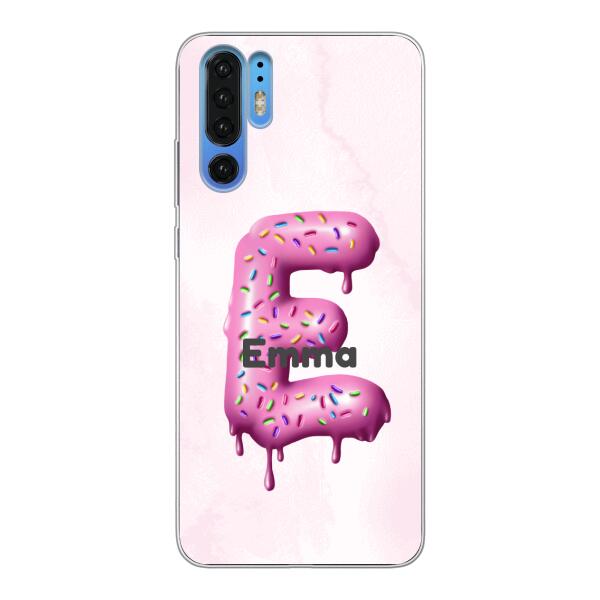 Buchstabe Donut - Personalisierbare Handyhülle