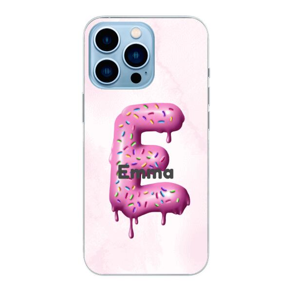 Buchstabe Donut - Personalisierbare Handyhülle