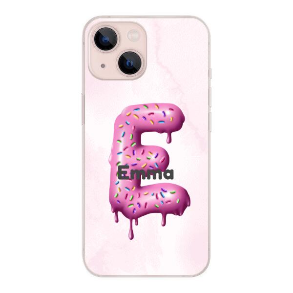 Buchstabe Donut - Personalisierbare Handyhülle