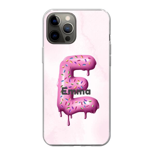 Buchstabe Donut - Personalisierbare Handyhülle