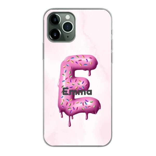 Buchstabe Donut - Personalisierbare Handyhülle