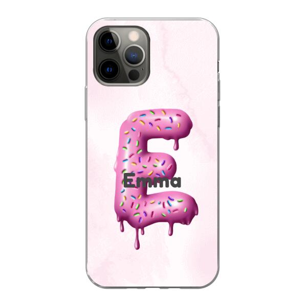 Buchstabe Donut - Personalisierbare Handyhülle
