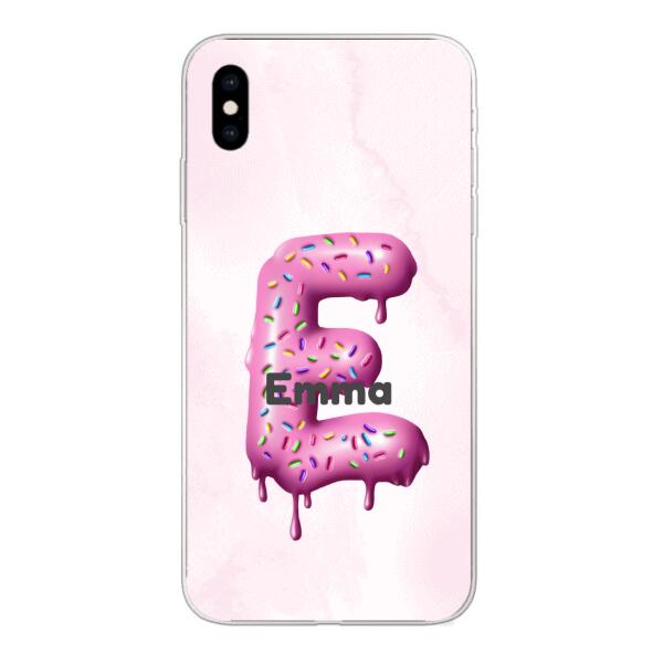Buchstabe Donut - Personalisierbare Handyhülle