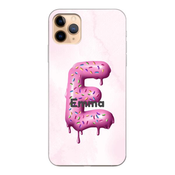 Buchstabe Donut - Personalisierbare Handyhülle