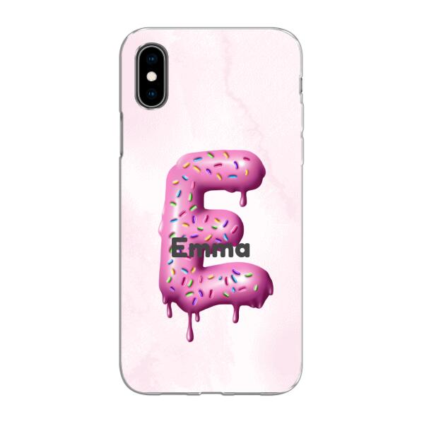 Buchstabe Donut - Personalisierbare Handyhülle