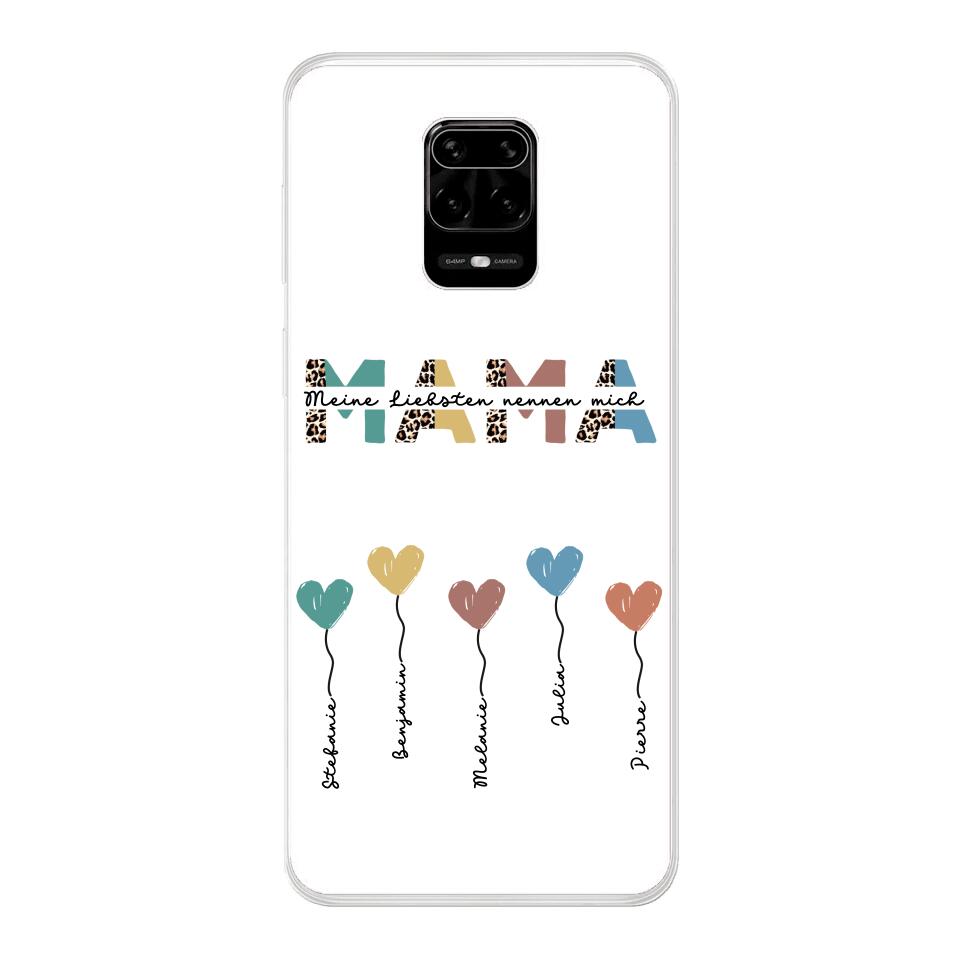 Mama / Oma Herzballons - Personalisierbare Handyhülle