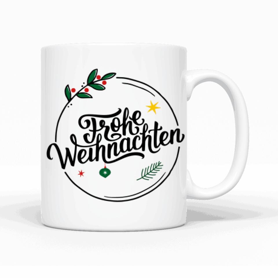 Männer Paar Weihnachten (limitierte Edition) - Personalisierbare Tasse
