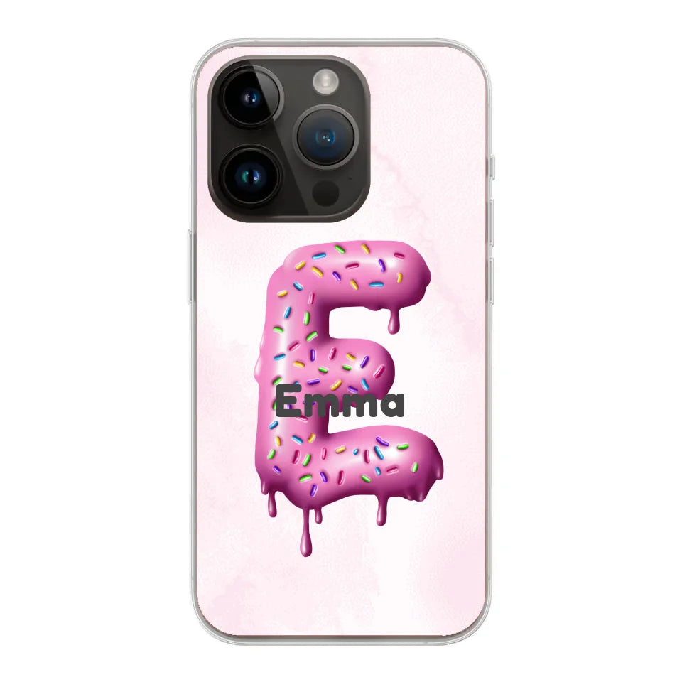 Buchstabe Donut - Personalisierbare Handyhülle