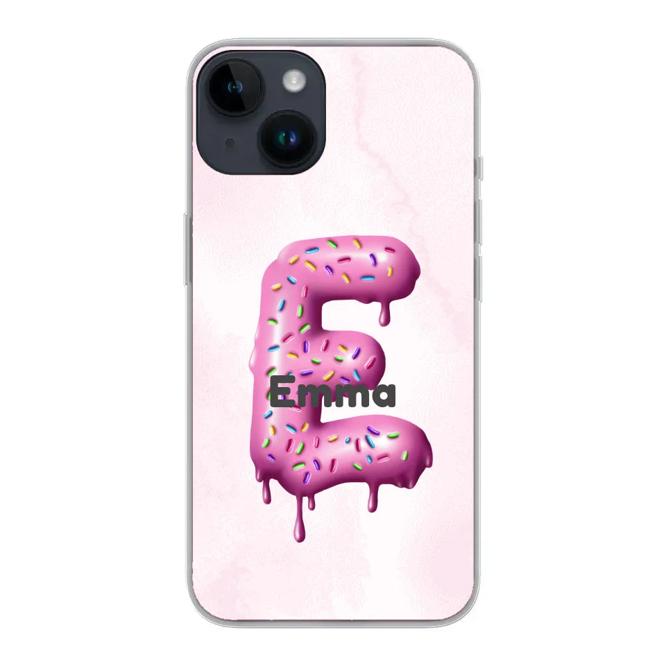 Buchstabe Donut - Personalisierbare Handyhülle