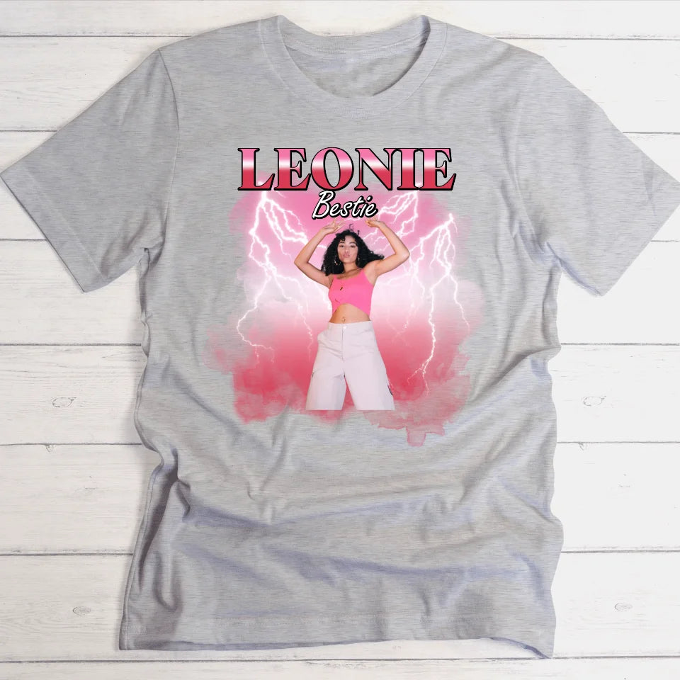 Individuelles 90er Vintage für Paare - Personalisierbares T-Shirt