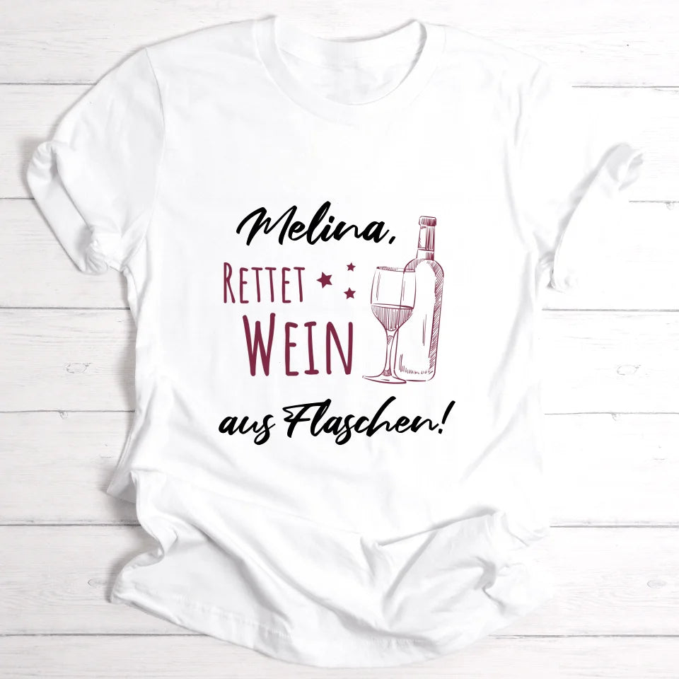 Weinretter/JGA - Personalisierbares T-Shirt