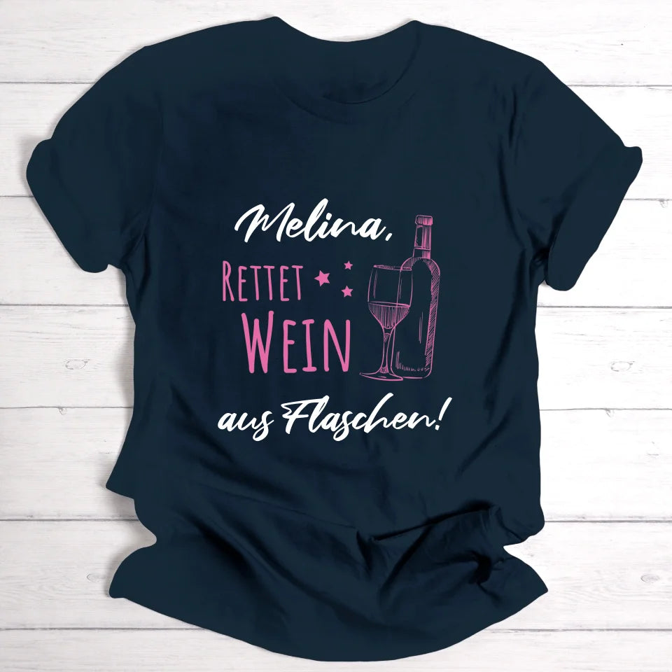 Weinretter/JGA - Personalisierbares T-Shirt