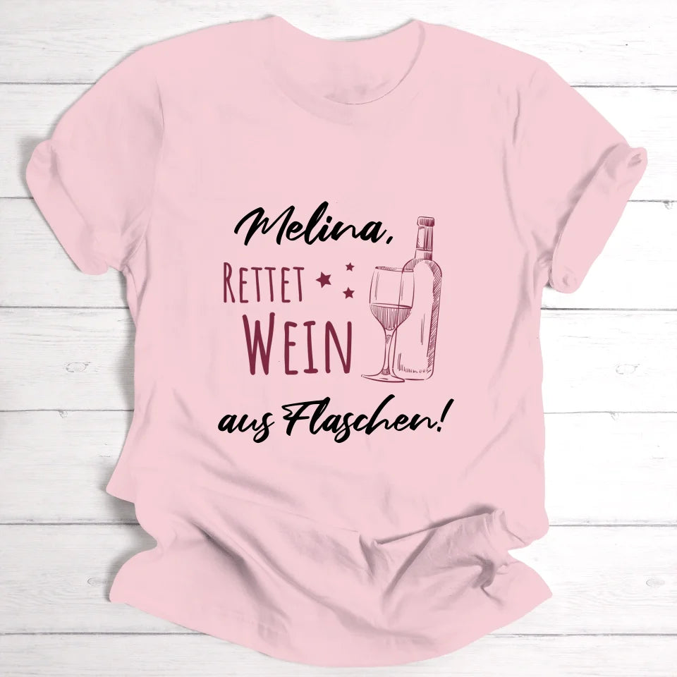 Weinretter/JGA - Personalisierbares T-Shirt