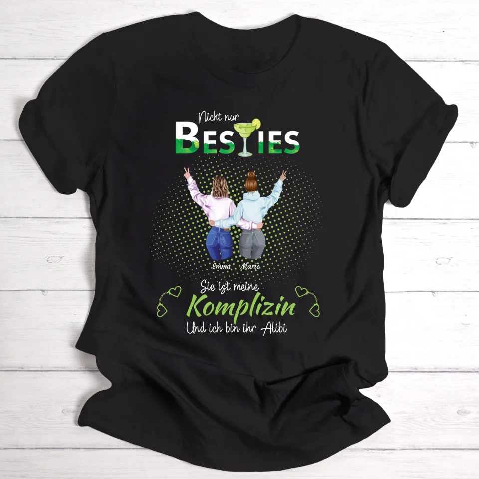 Komplizin Peace Besties - Personalisierbares T-Shirt