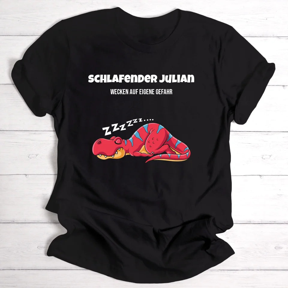 Schlafender Julian - Personalisierbares T-Shirt