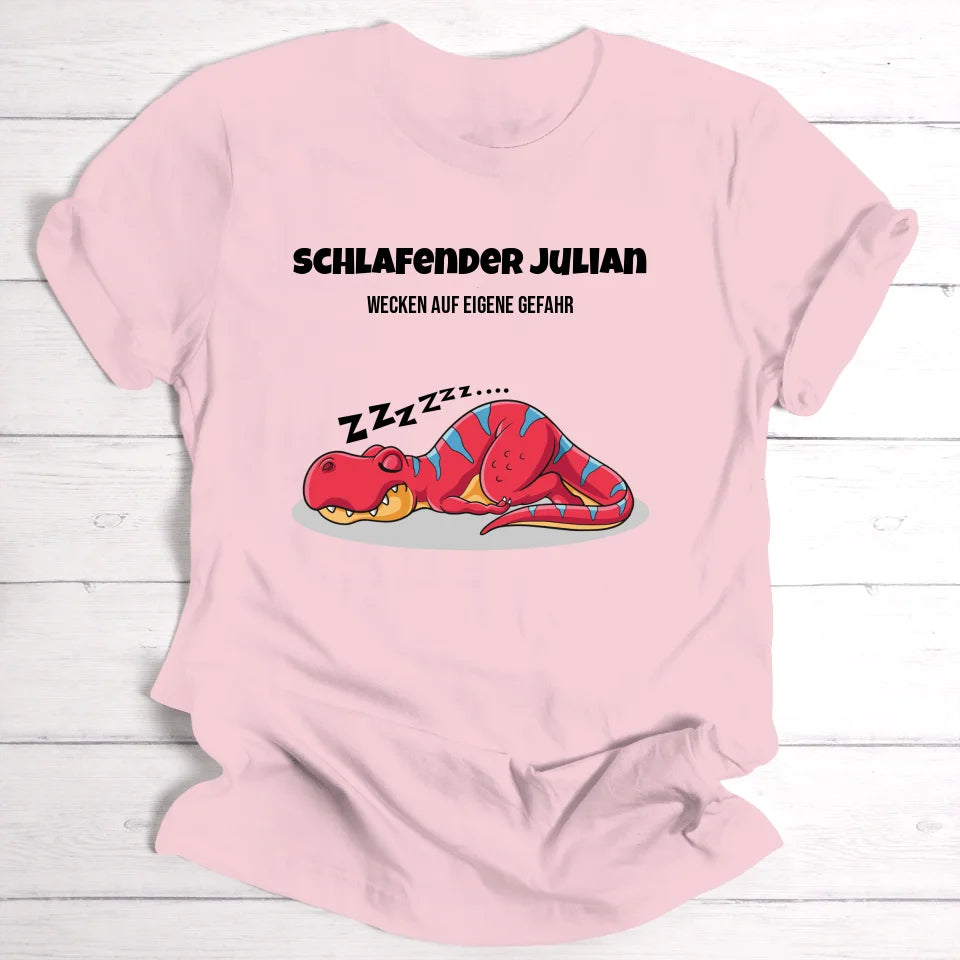 Schlafender Julian - Personalisierbares T-Shirt