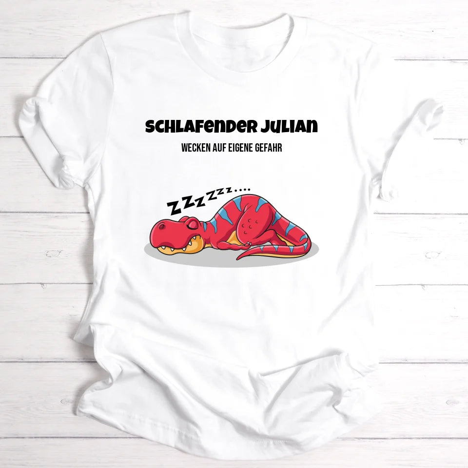 Schlafender Julian - Personalisierbares T-Shirt
