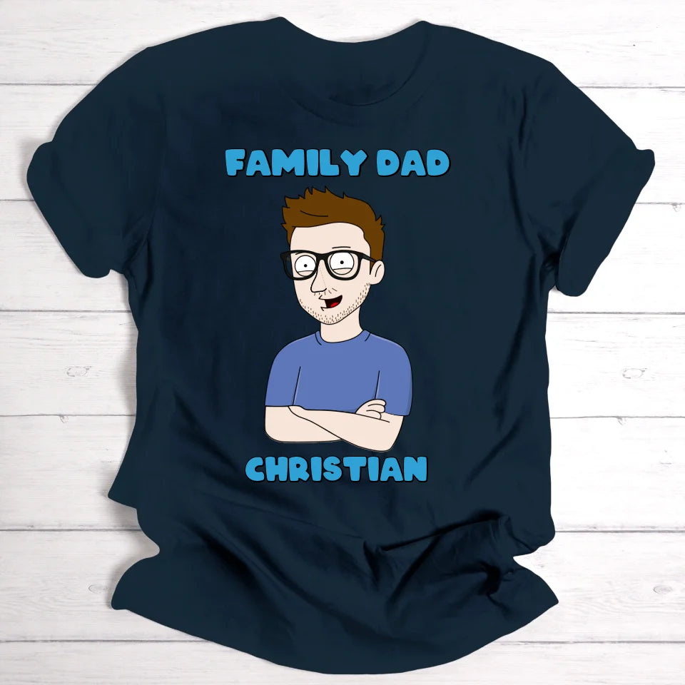 Family Dad - Personalisierbares T-Shirt