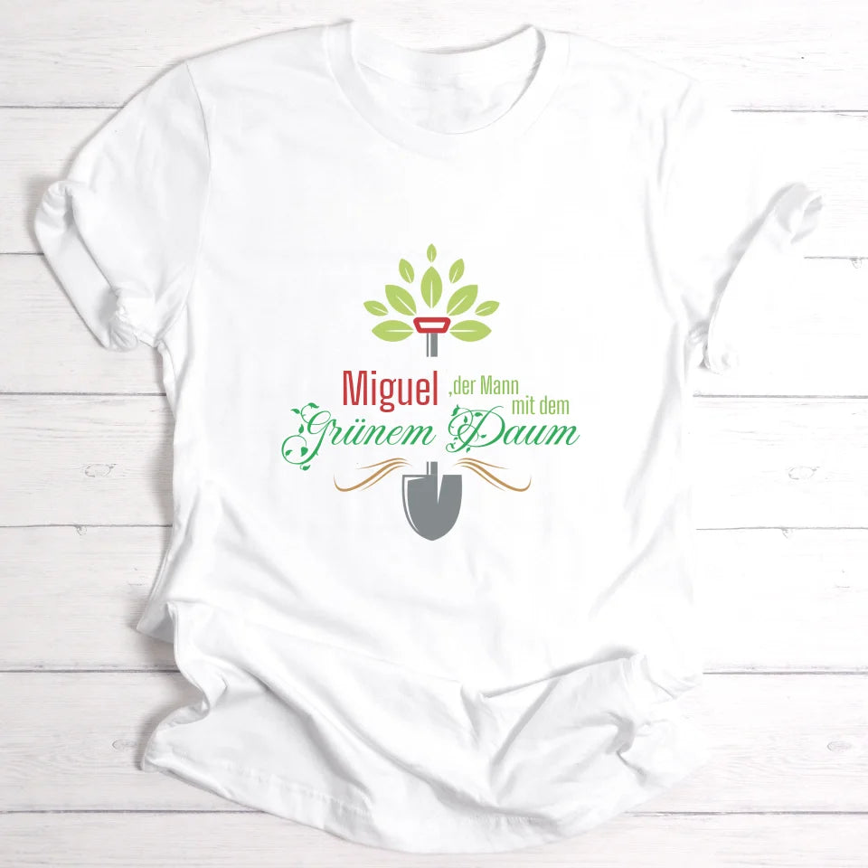 Grüner Daumen - Personalisierbares T-Shirt