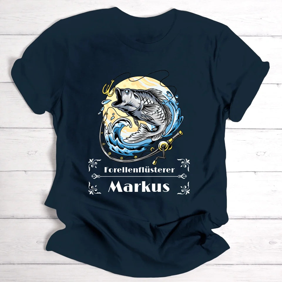 Man vs Fish - Personalisierbares T-Shirt