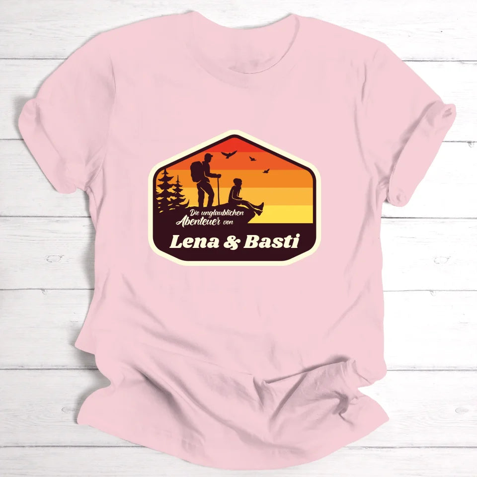 Unglaubliche Abenteuer - Personalisierbares T-Shirt