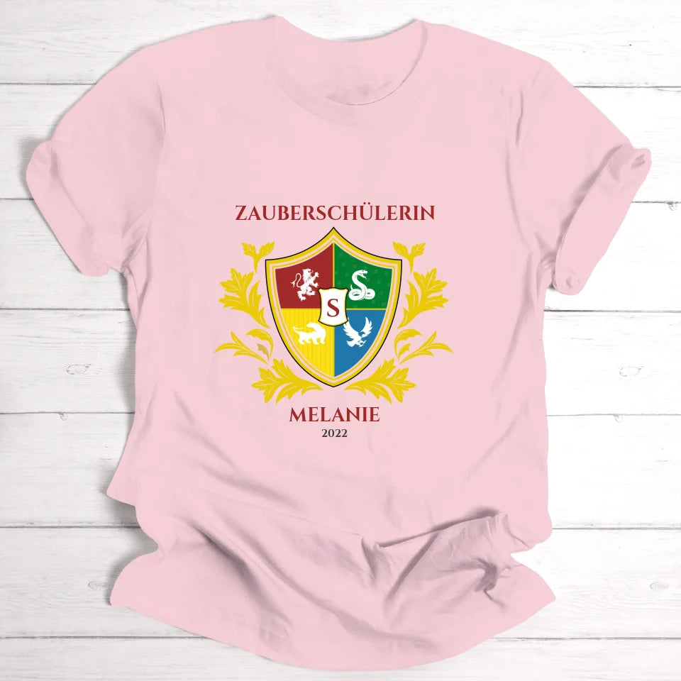 Zauberschülerin - Personalisierbares T-Shirt