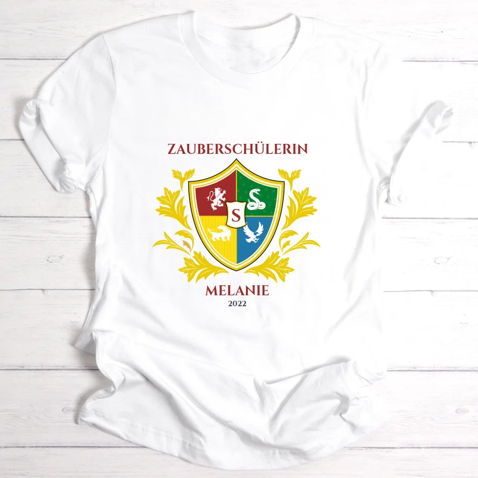 Zauberschülerin - Personalisierbares T-Shirt