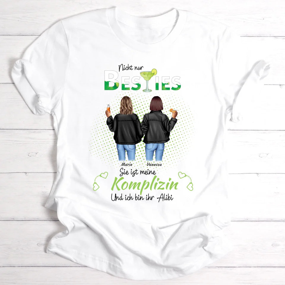 Drink Besties Komplizin - Personalisierbares T-Shirt