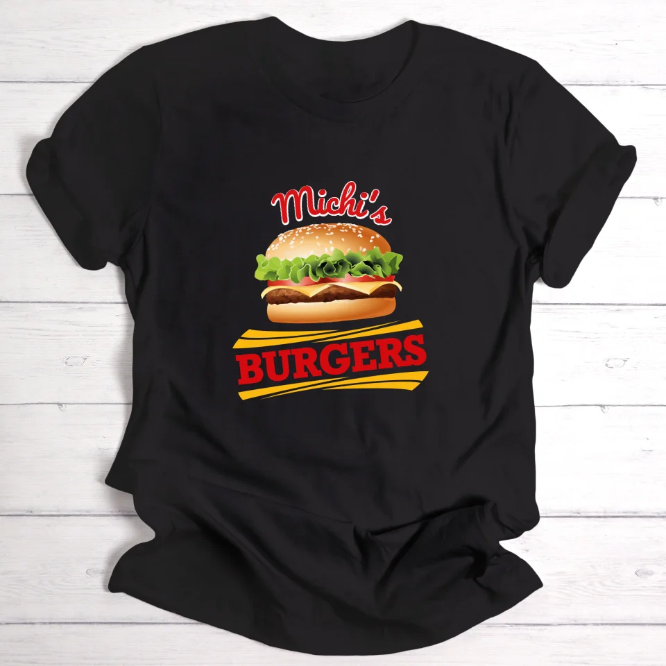 My Burgers/Essen - Personalisierbares T-Shirt