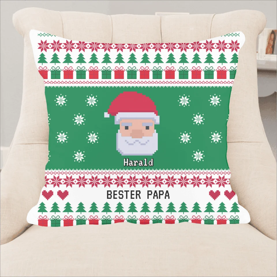 Bester Papa (40x40cm) - Personalisierbares Kissen