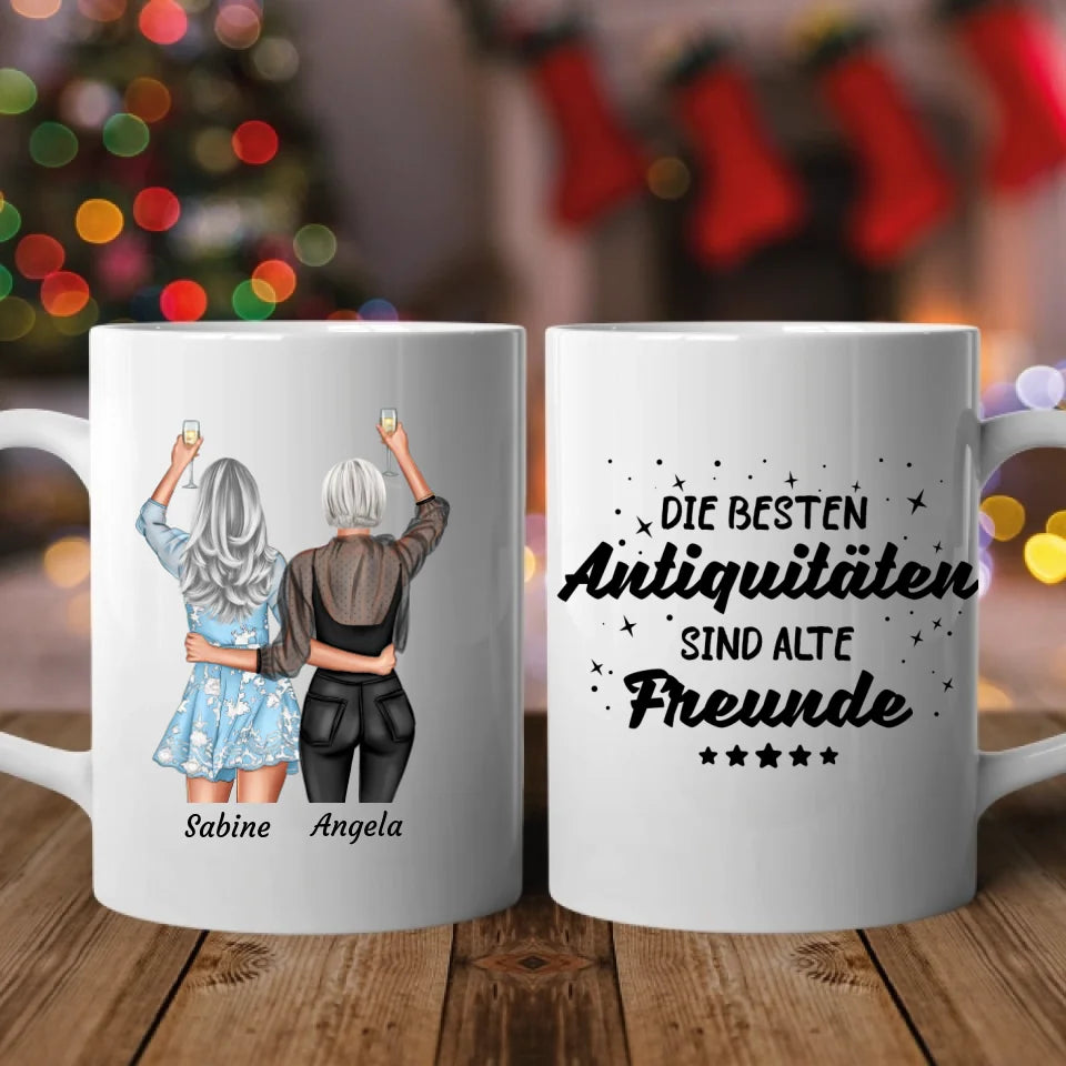 Freunde fürs Leben - Personalisierbare Tasse
