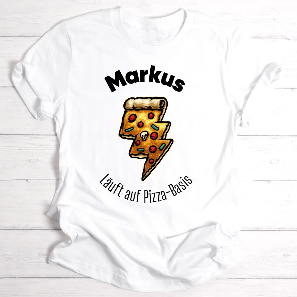 Pizza-Energie/Essen - Personalisierbares T-Shirt