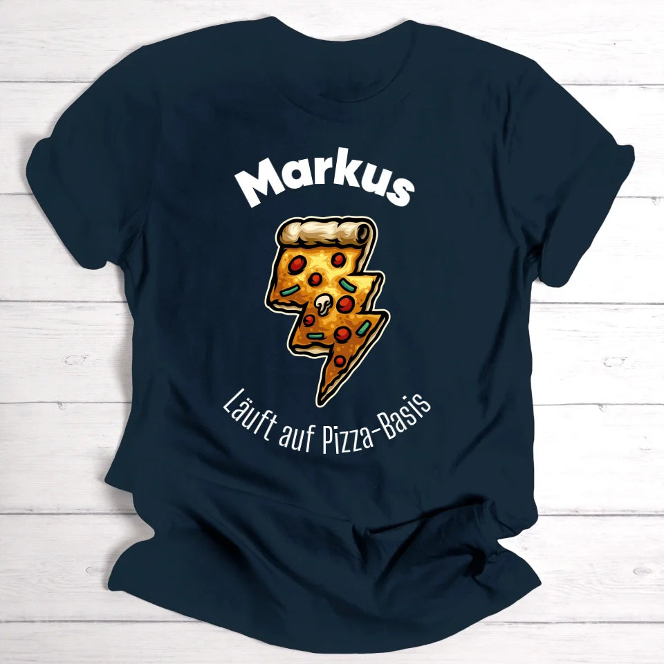 Pizza-Energie/Essen - Personalisierbares T-Shirt