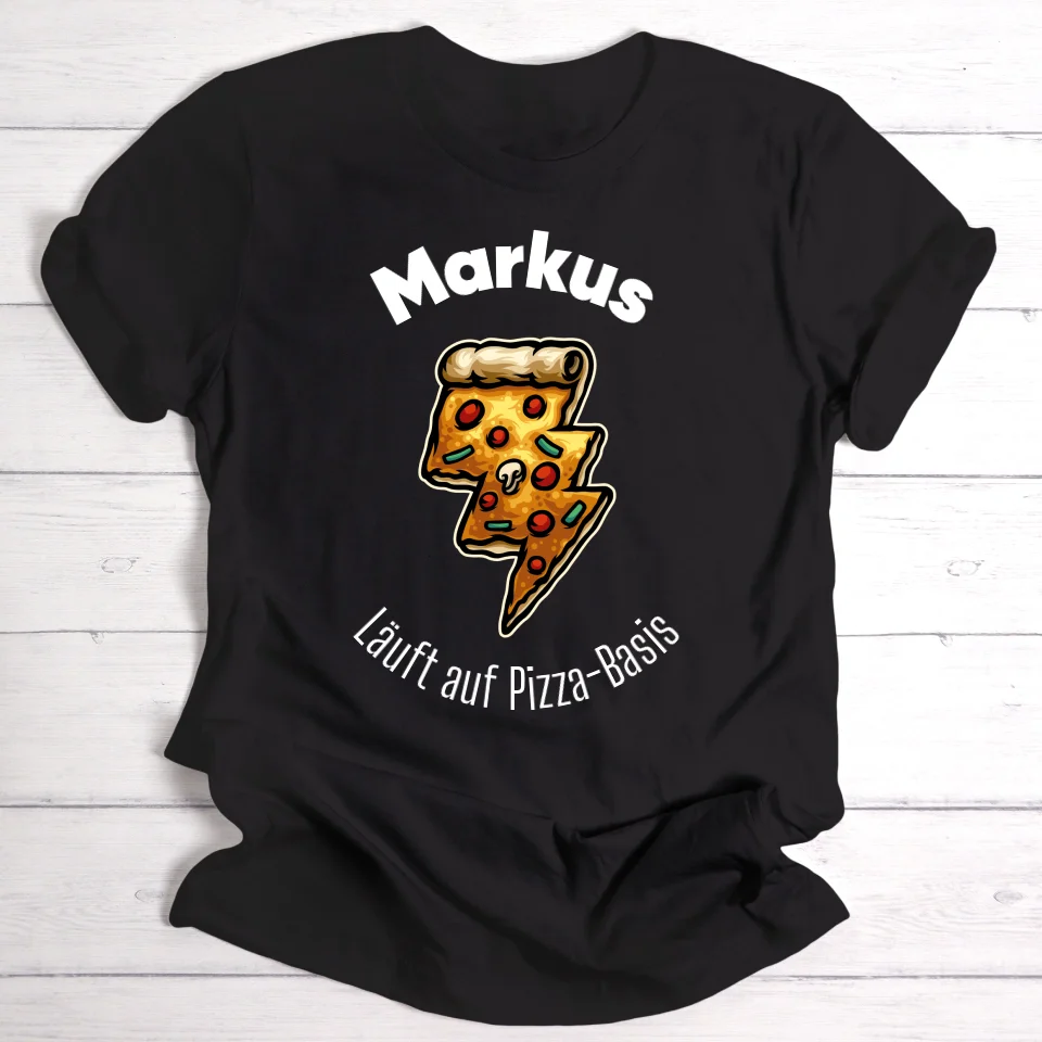 Pizza-Energie/Essen - Personalisierbares T-Shirt