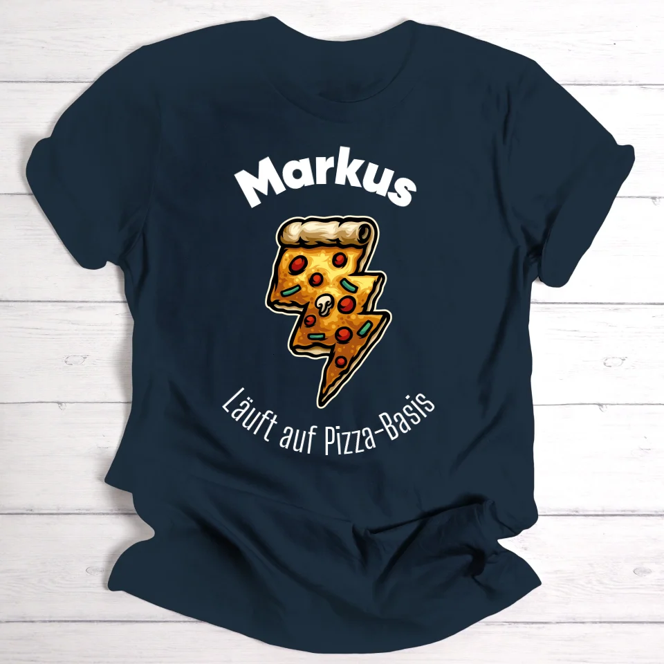 Pizza-Energie/Essen - Personalisierbares T-Shirt