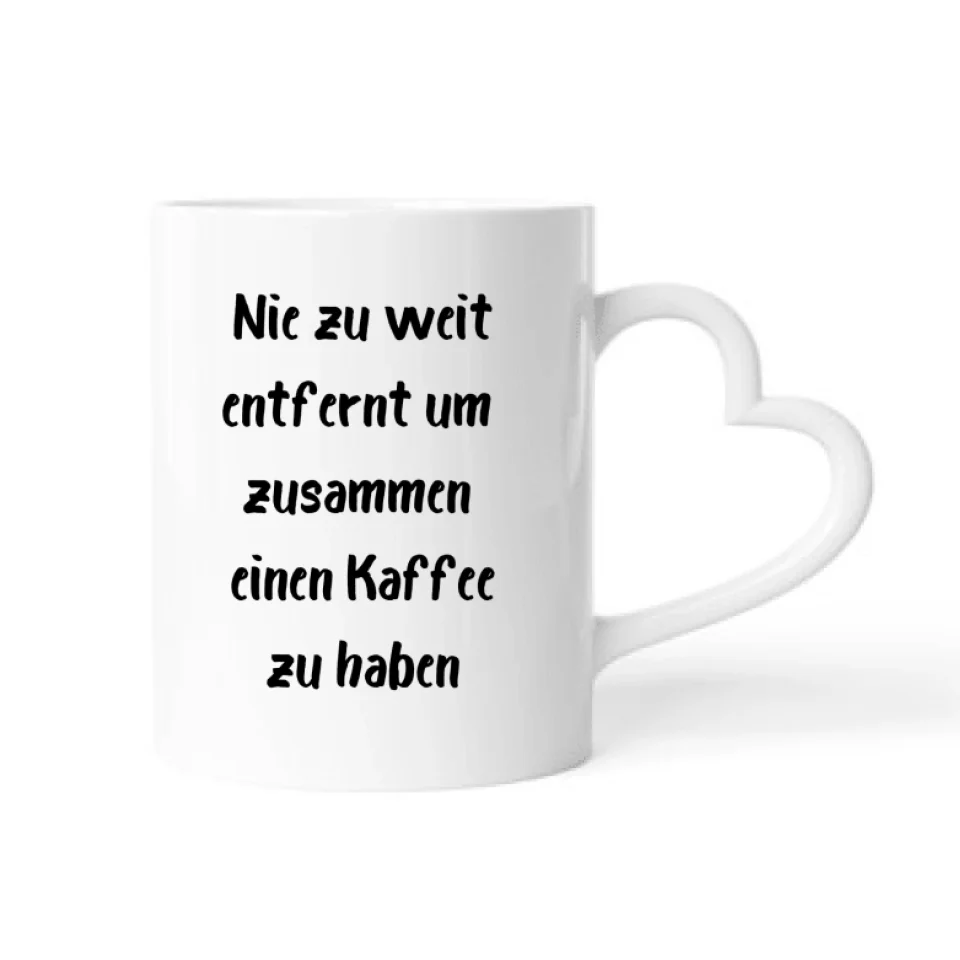 EU Länder Long Distance - Personalisierbare Tasse