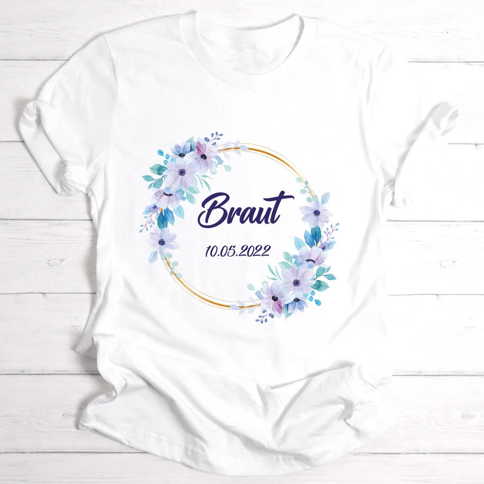 Braut/Junggesellinnen - Personalisierbares T-Shirt