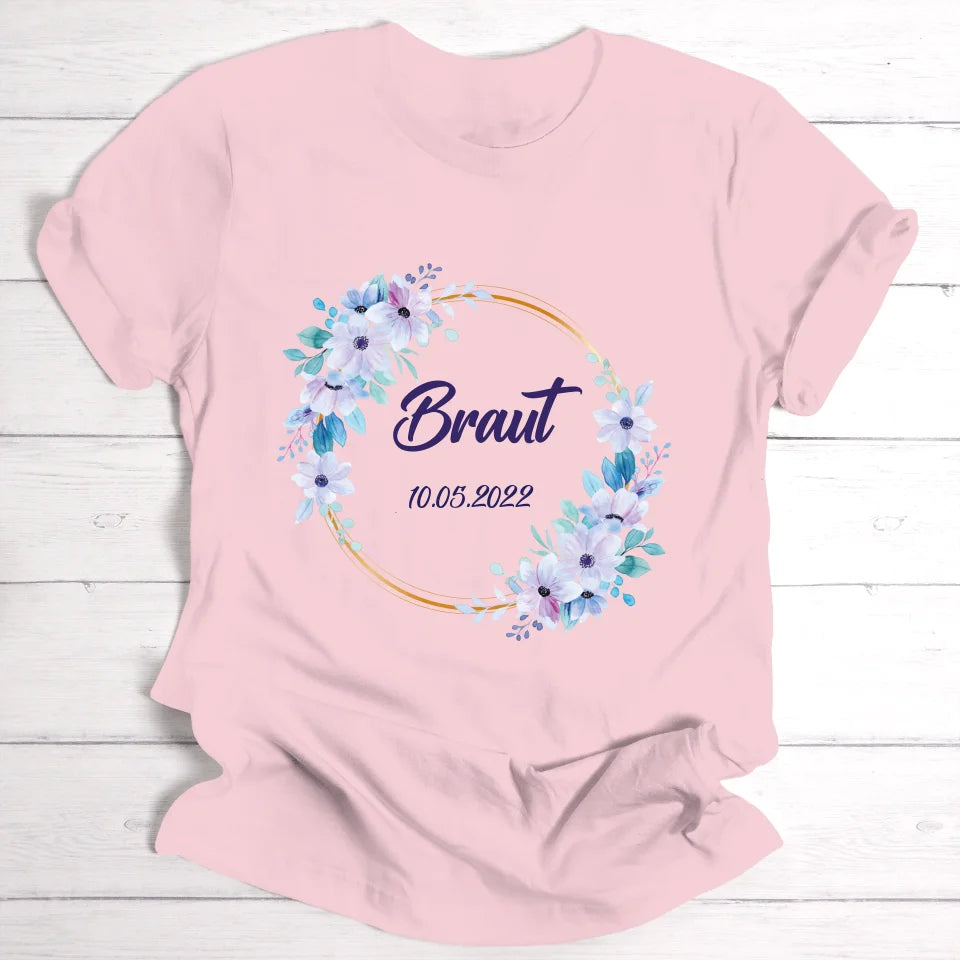 Braut/Junggesellinnen - Personalisierbares T-Shirt
