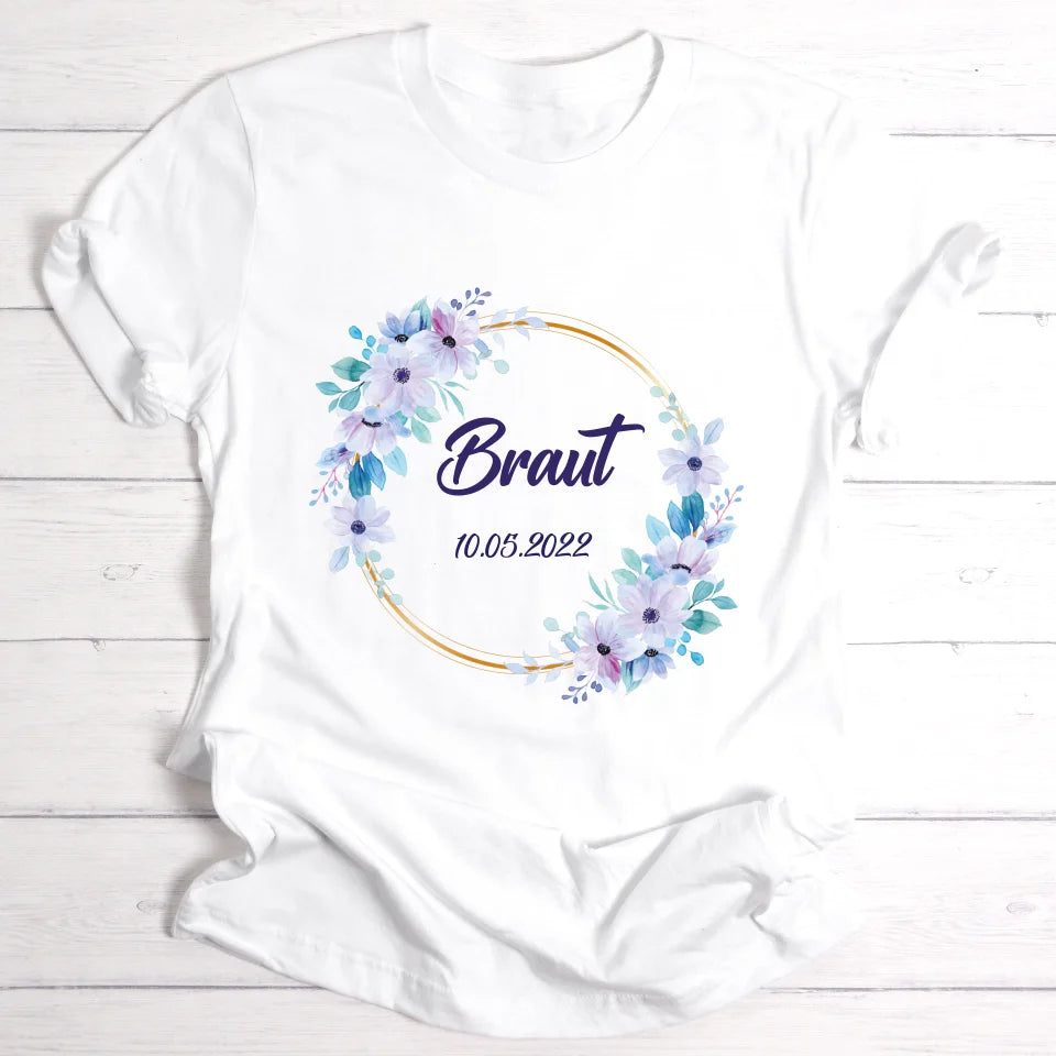 Braut/Junggesellinnen - Personalisierbares T-Shirt