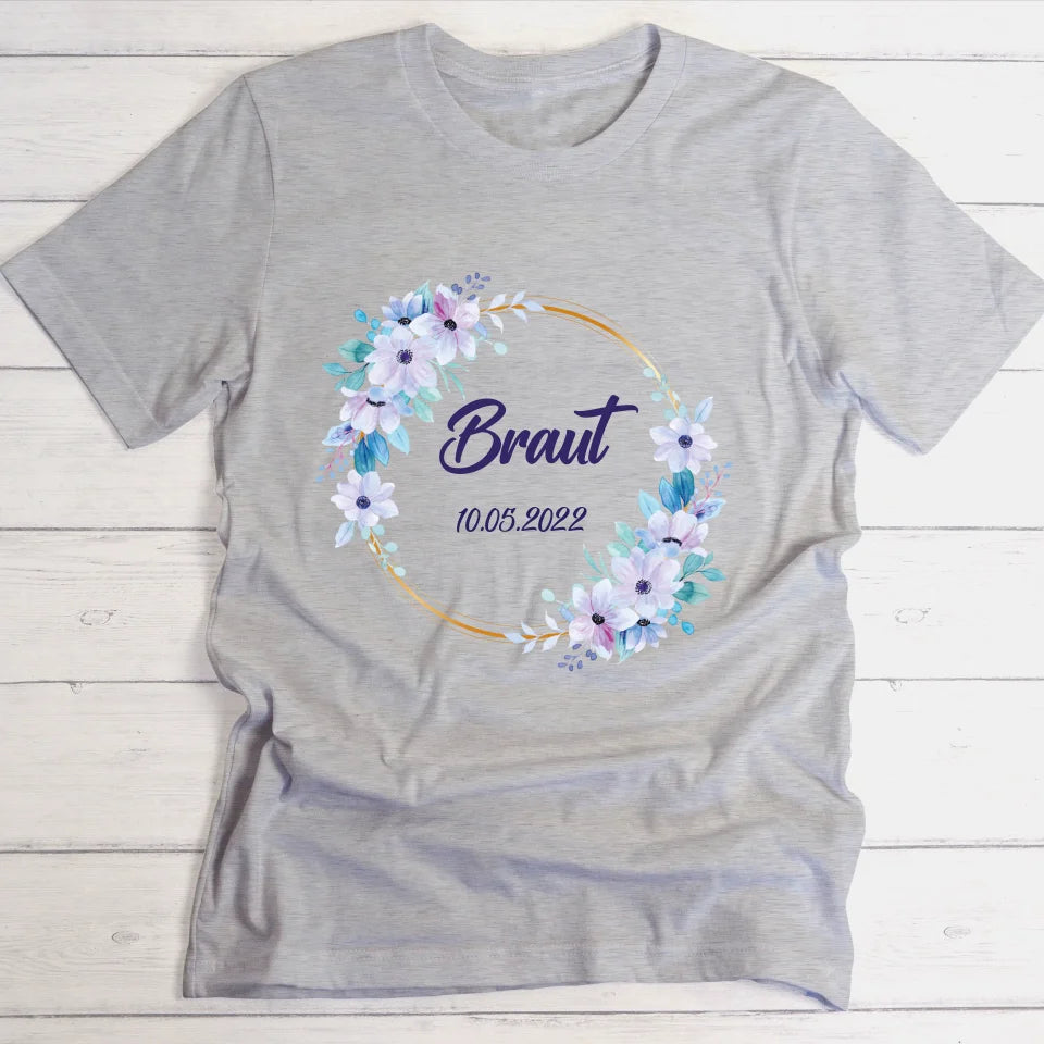 Braut/Junggesellinnen - Personalisierbares T-Shirt